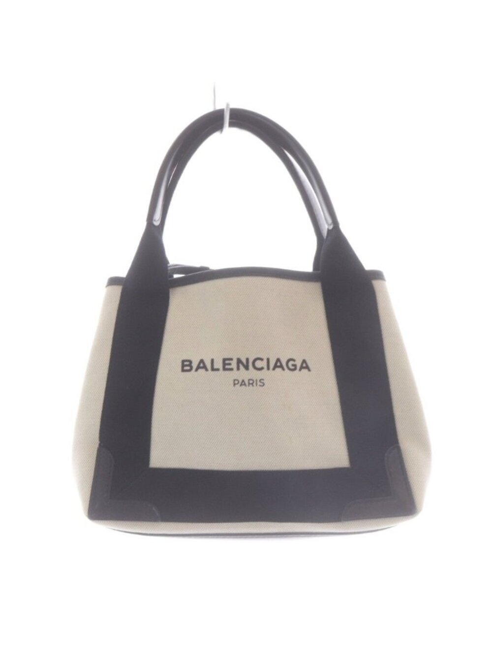 Balenciaga Cabas XS 2-Way Shoulder Bag White Black